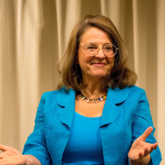 Sybilla Pütz beschrieb den Wert des freien Erzählens und auch den Mut, der dazu gehört.