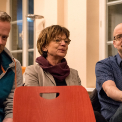 Noch beeindruckt von den Vorträgen - Lehrkräfte der BBS V.