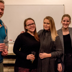 Gute Stimmung bei den Angehörigen der BBS V in der Pause!